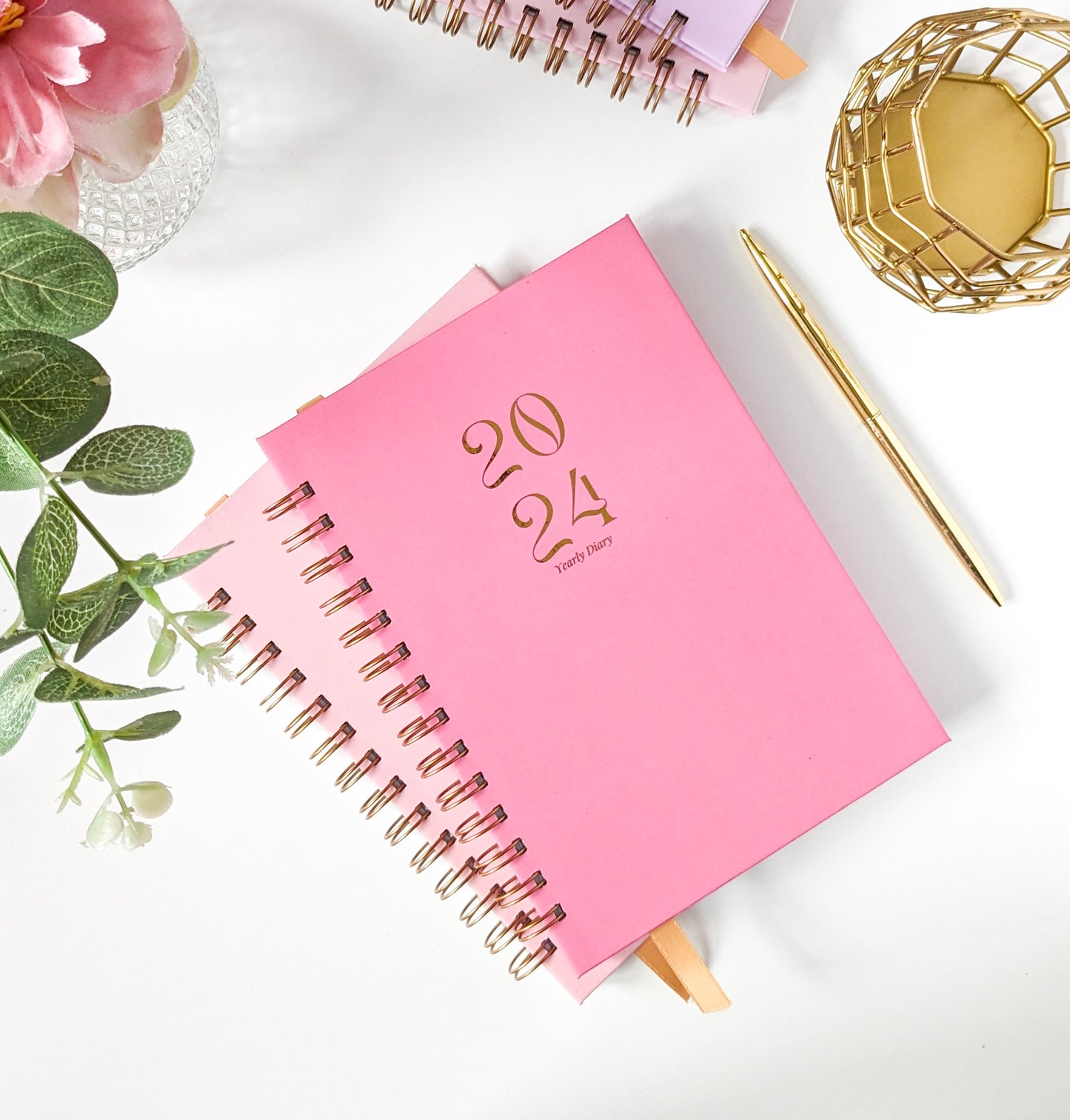 Personalised 2024 Diary | Hot Pink