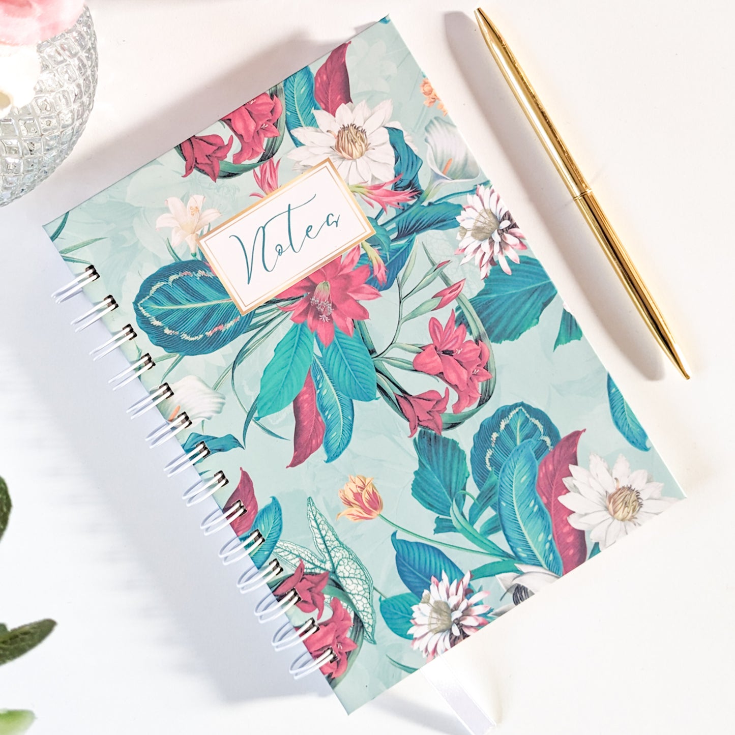 Sample | Personalised Floral Notebook