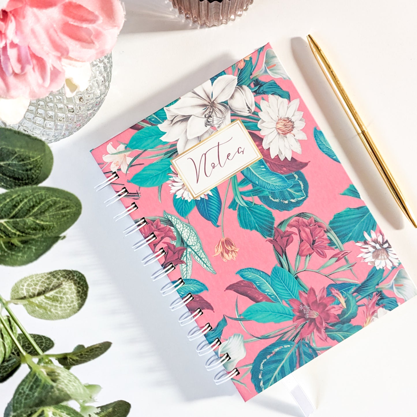 Sample | Personalised Floral Notebook