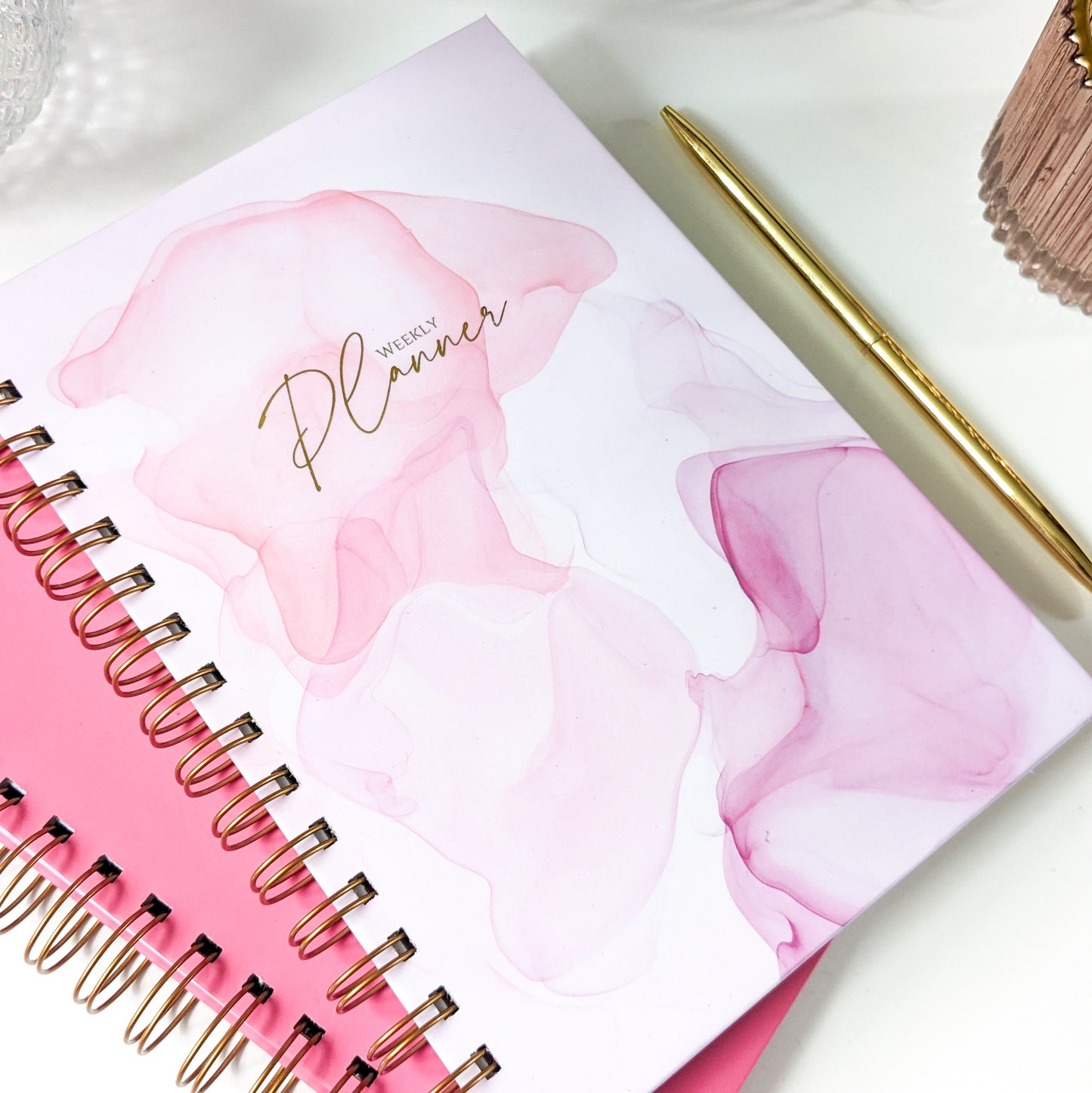 Personalised Undated Planner | Pink