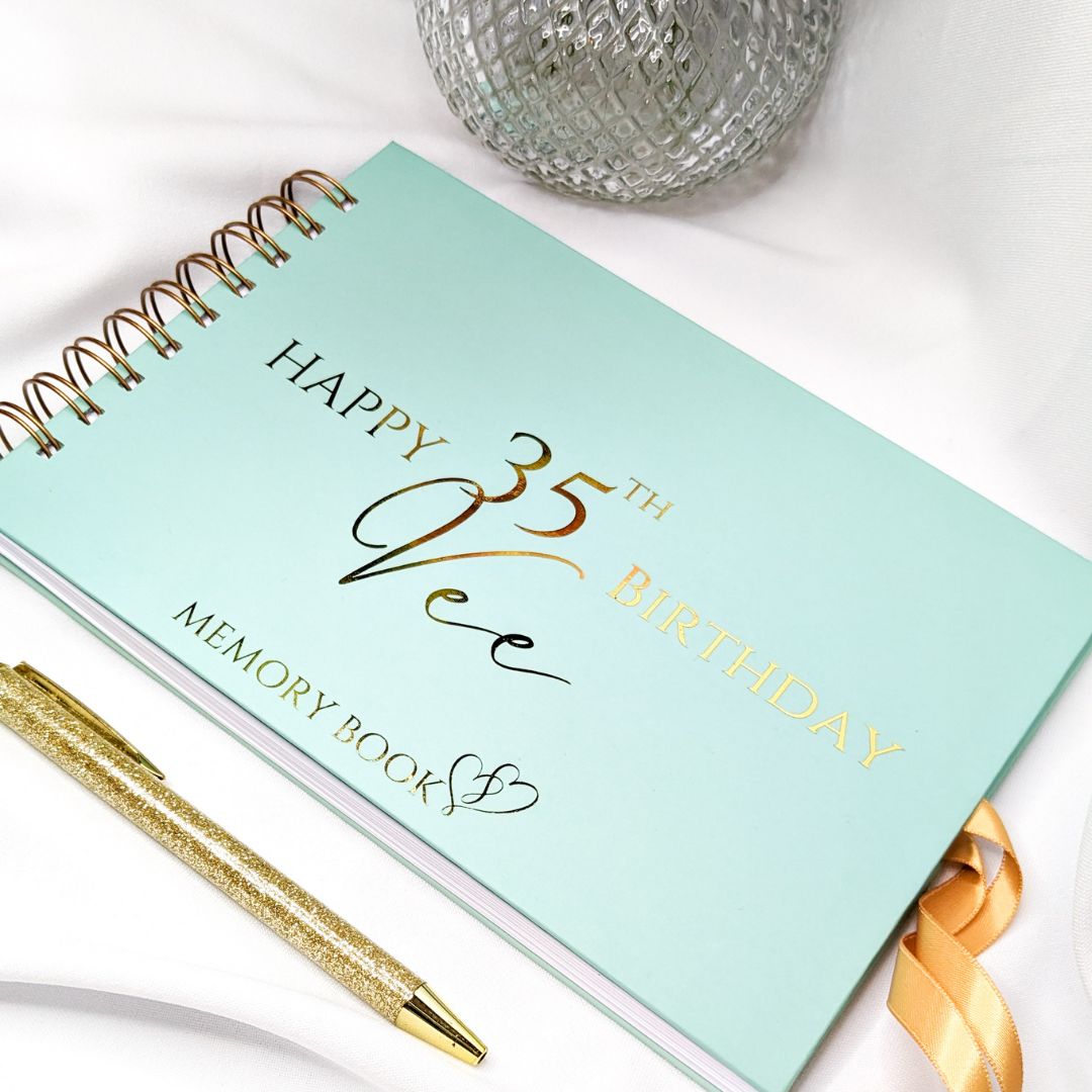 Personalised Birthday Memory Book | Message Book