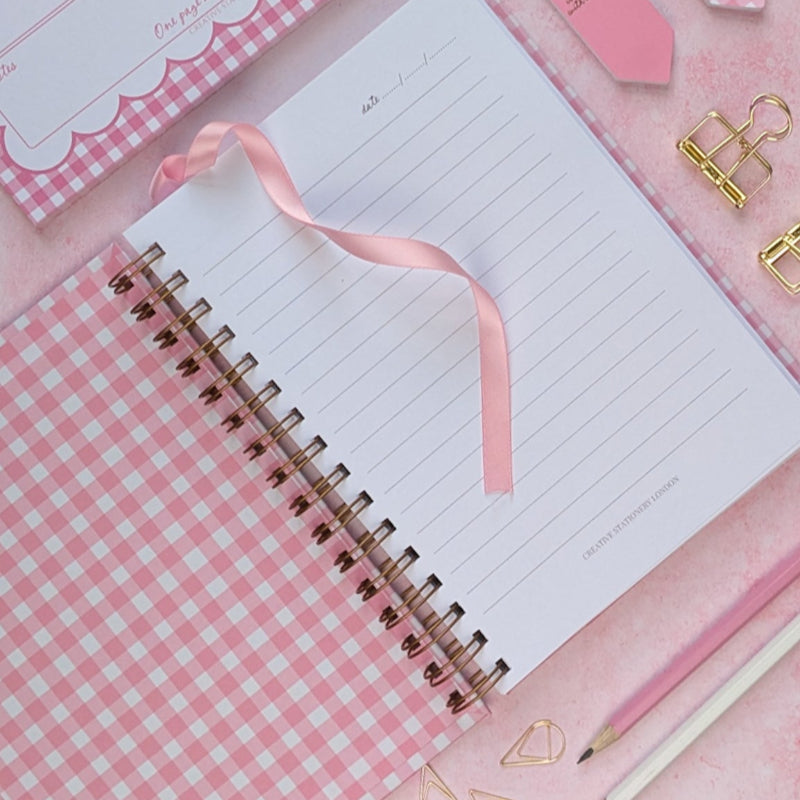 It all starts with a scribble | Personalised Lined Notebook | Blush Pink