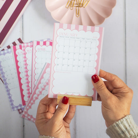 2026 A6 Desk Calendar & Stand | Portrait