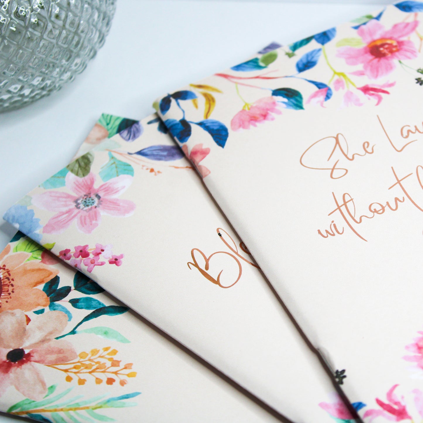 Personalised Christian Softcover Notebook | Faith without Borders | Proverbs 31:25
