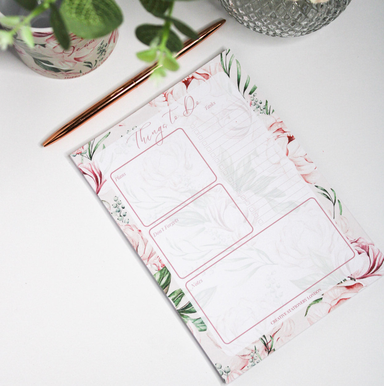 A5 Desk Planner | Peony