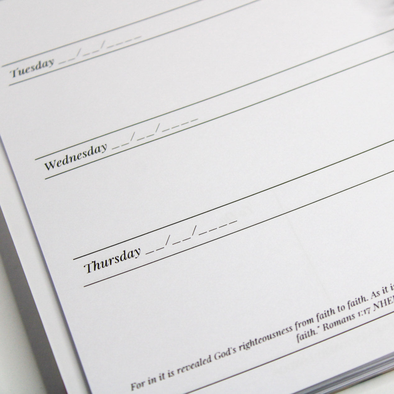 Personalised Undated Faith Planner | Proverbs 31:25