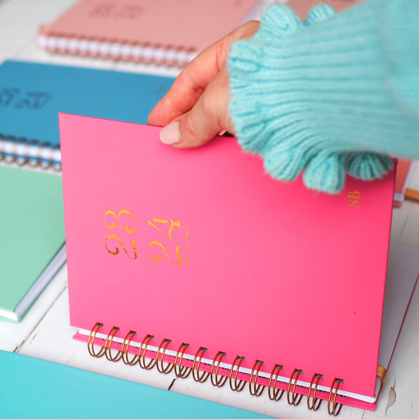 Personalised | 23/24 Mid Year Diary | Colour Me Pinks Collections