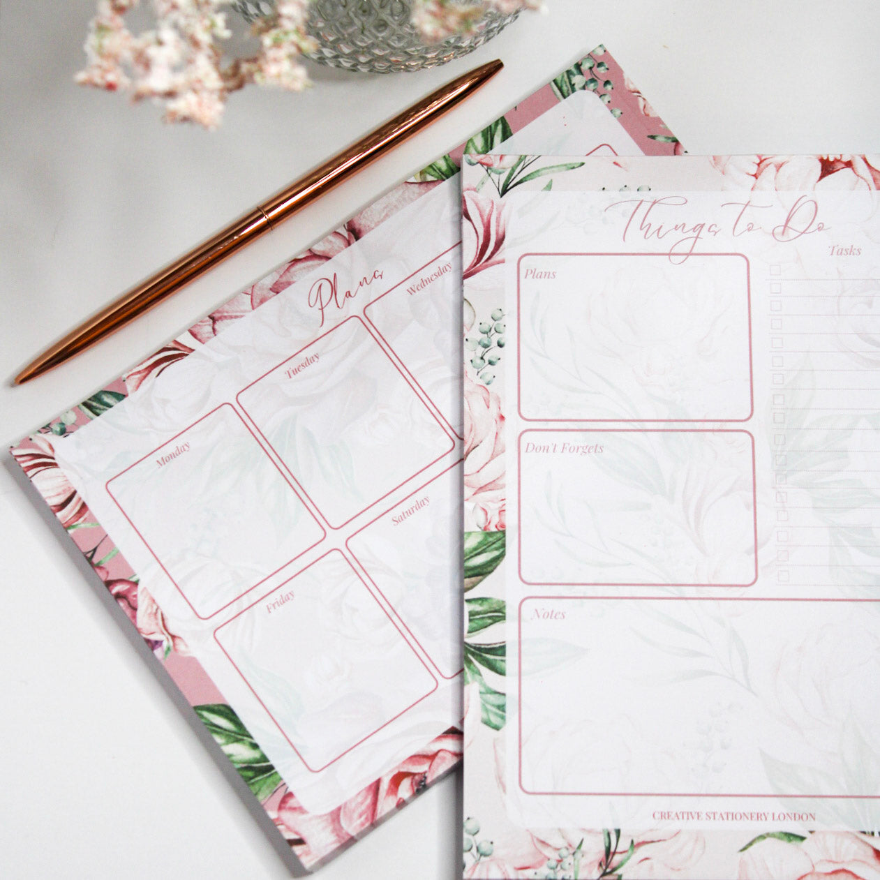 A5 Desk Planner | Peony