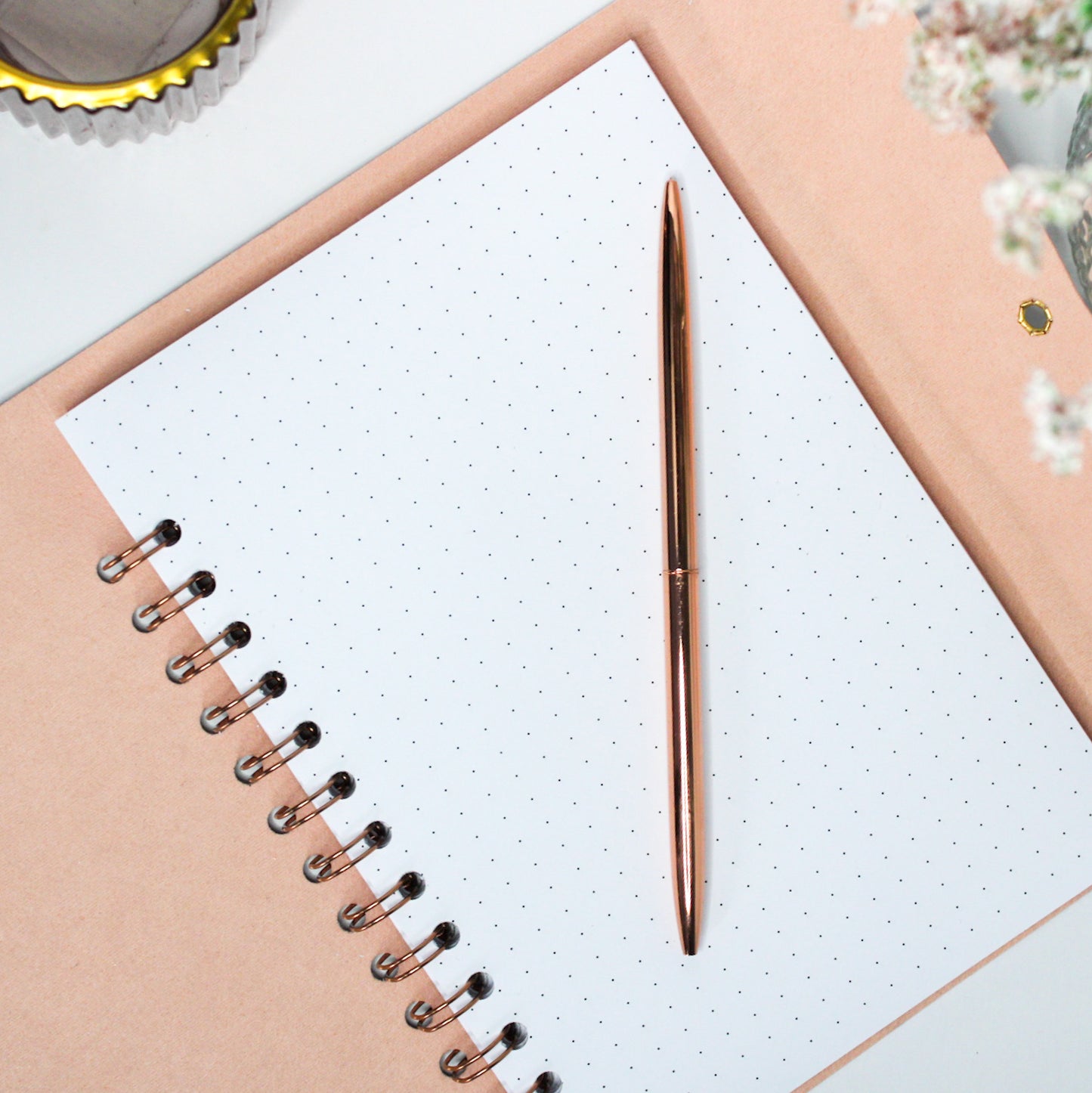 Luxe | Blush Pink | Personalised Vegan Leather Notebook & Journal