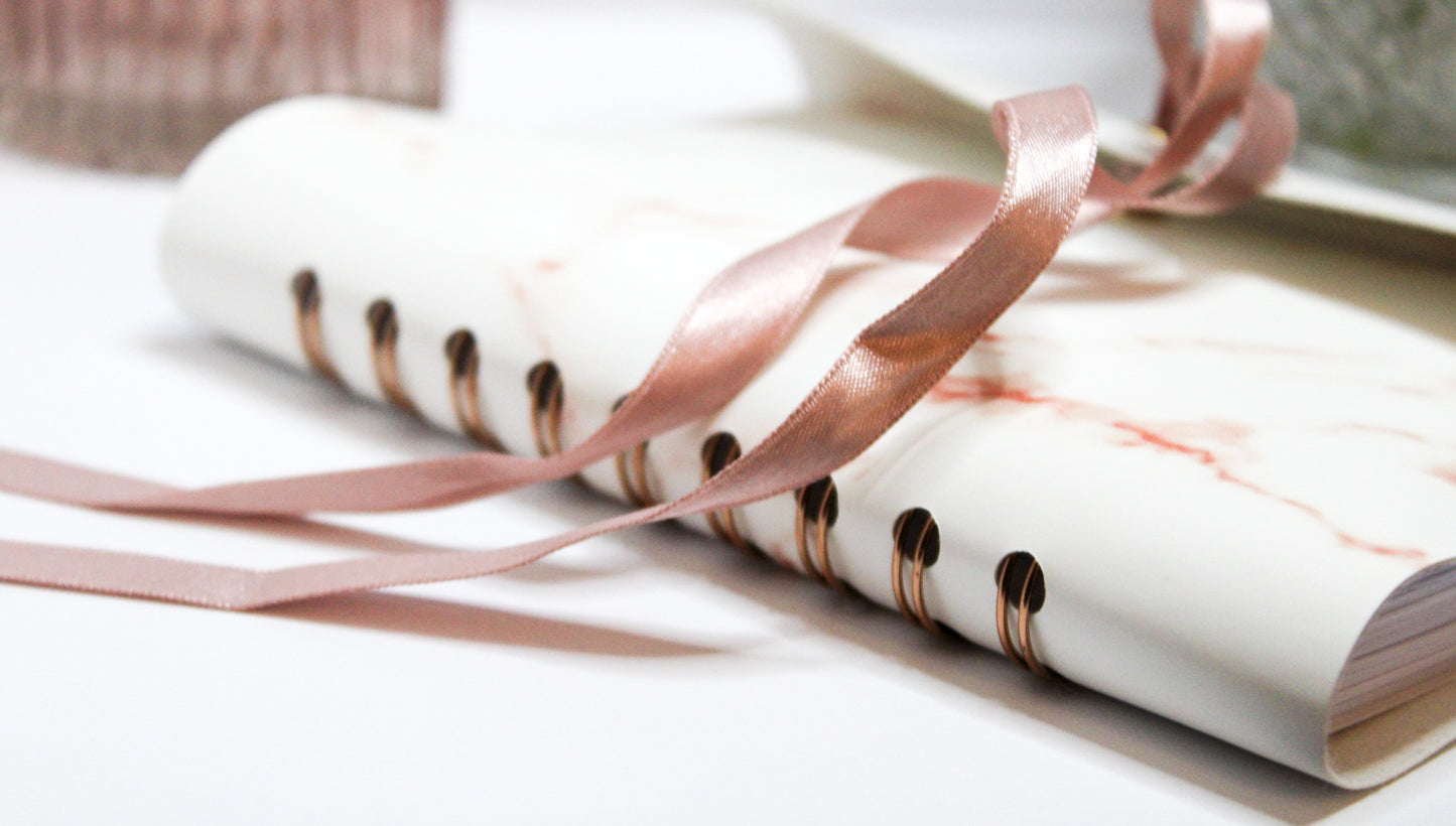 Luxe | Marble Pink | Personalised Vegan Leather Notebook & Journal