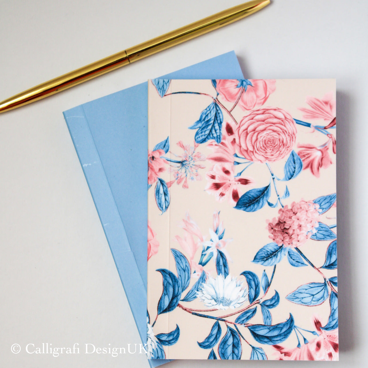 Personalised A6 Mini Notebook Gift Set | Floral Burst