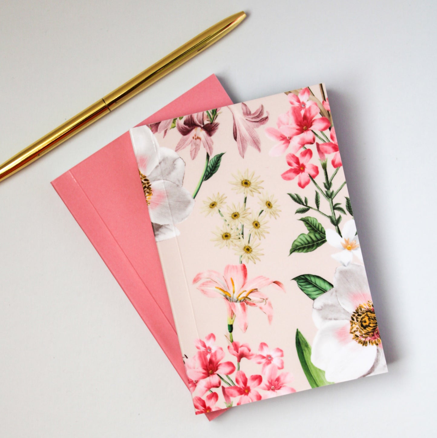Personalised A6 Mini Notebook Gift Set | Floral Burst