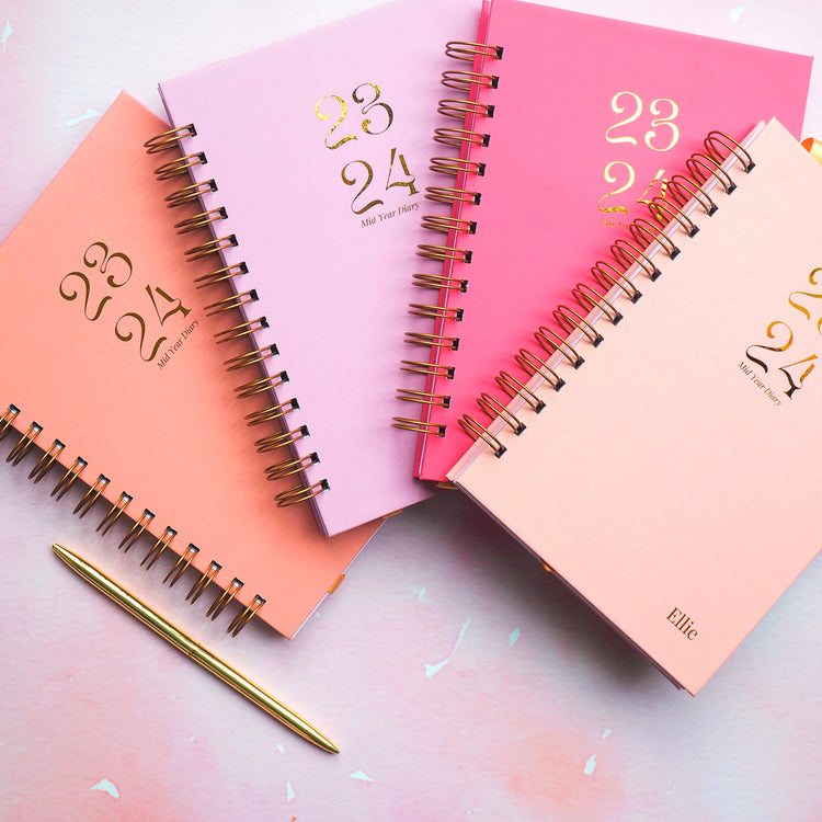 Creative Stationery London | Personalised Academic Mid Year Diary 25/26 Collections