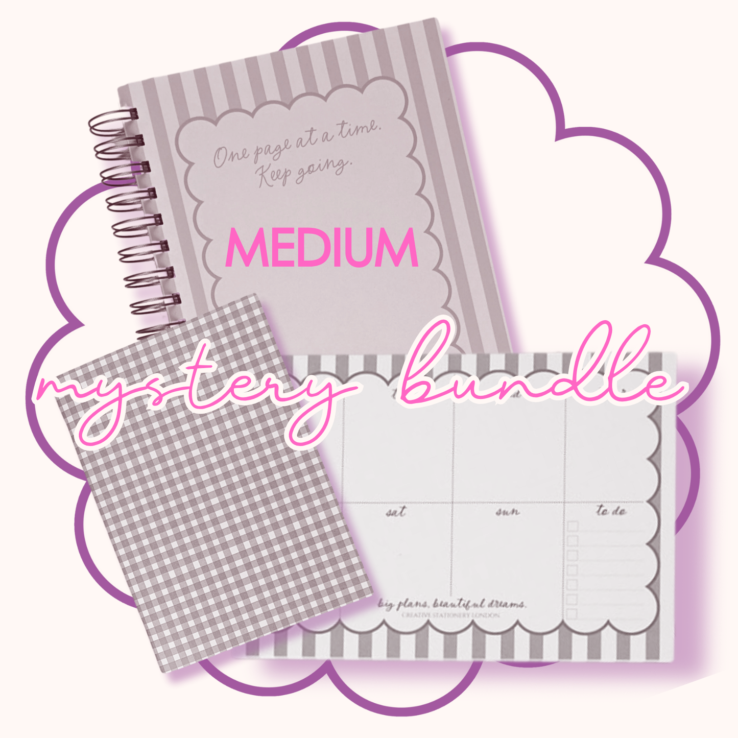 MEDIUM Mystery Bundle | Choose Journal or Undated Planner | with Personalisation