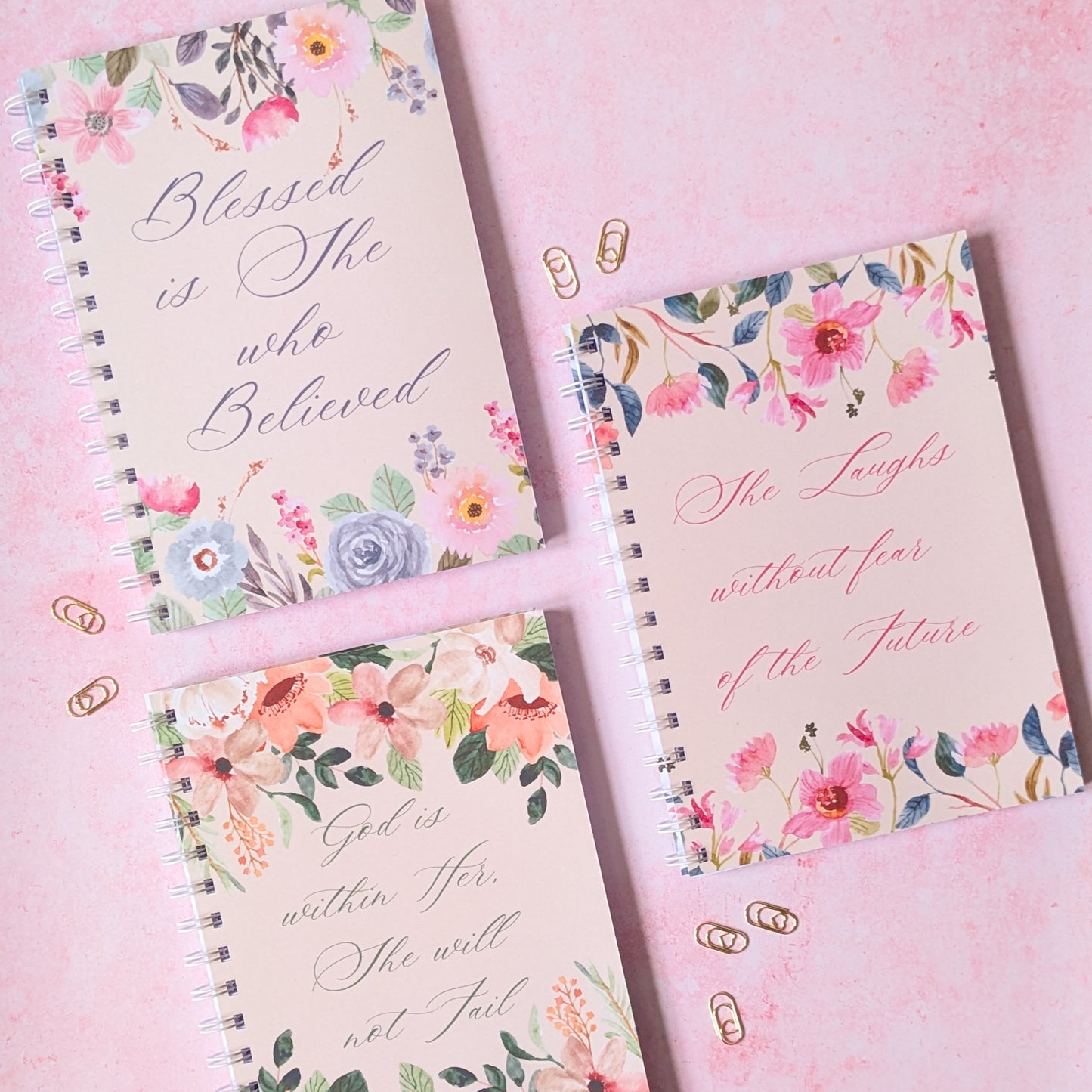 God is Within Her she will not Fail | Psalm 46:5 | Personalised Journal | Christian Faith Stationery