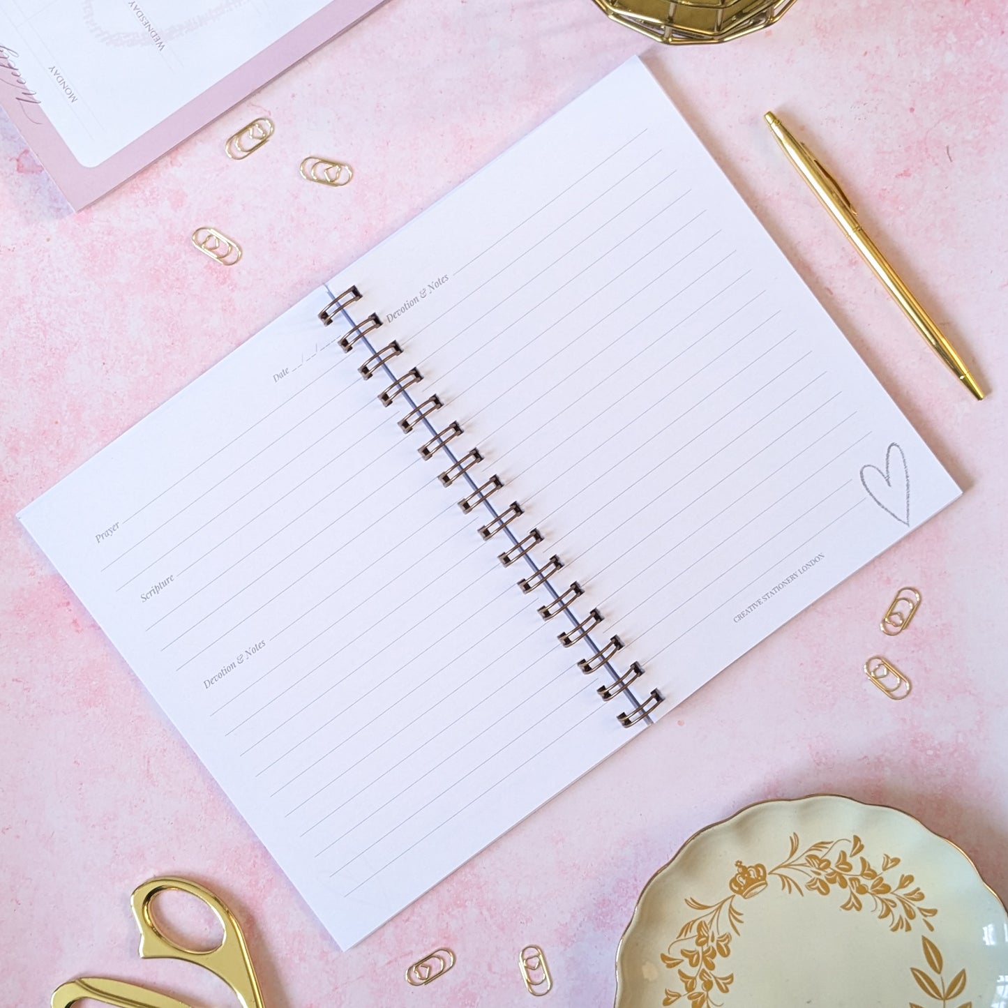 His Perfect Love | 1 John 4 | Personalised Bible Journal | Christian Faith Stationery