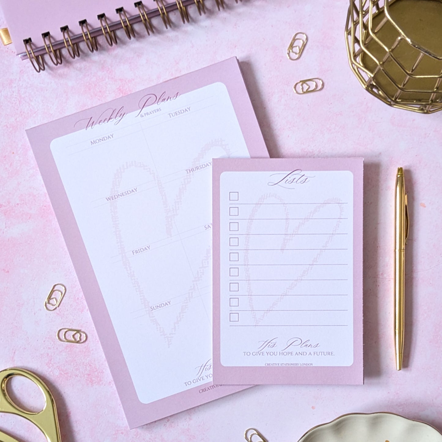 His Love & Promises Collection | Christian Stationery Notepad Gift Sets