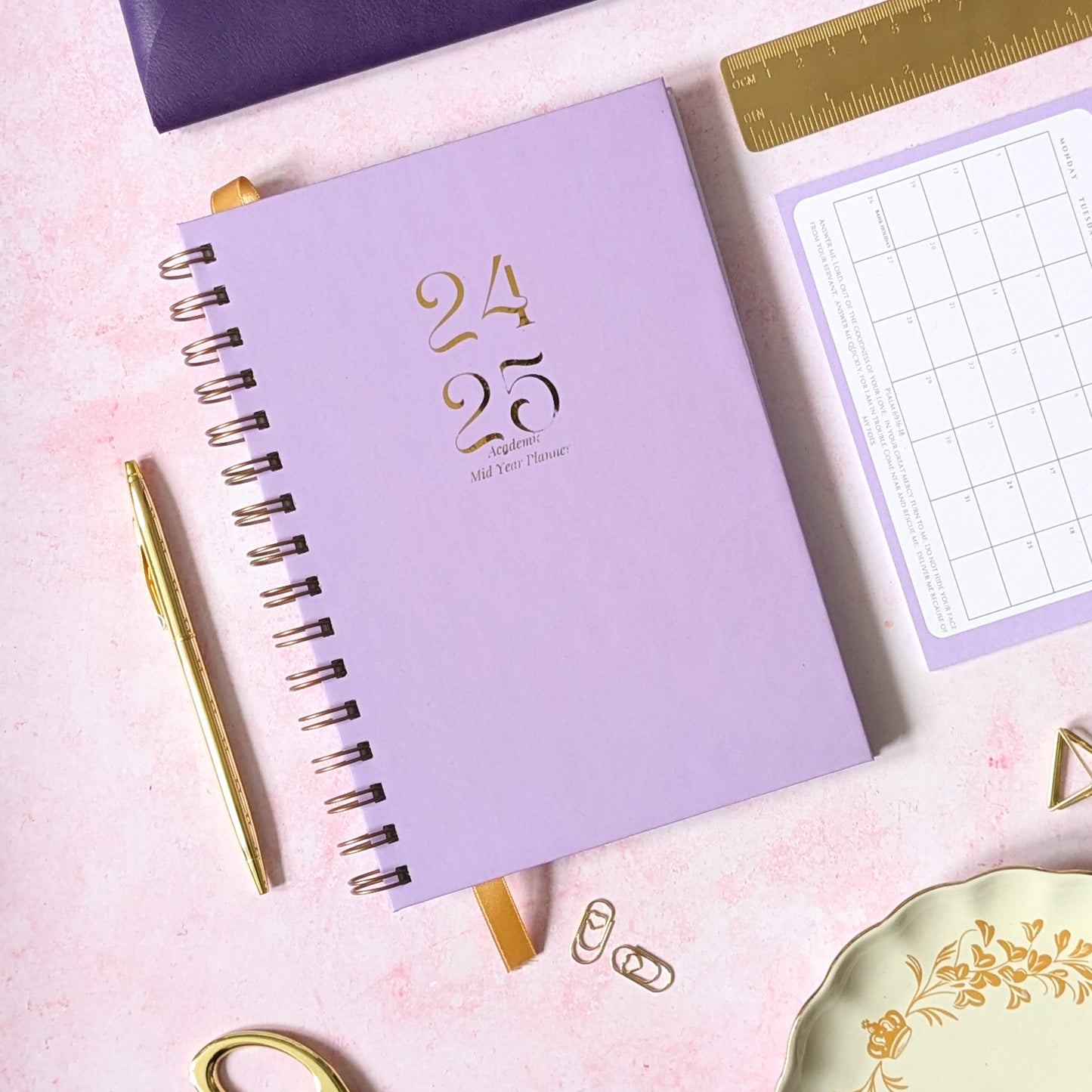 Personalised Luxury Academic Mid Year Diary 25-26 Collection