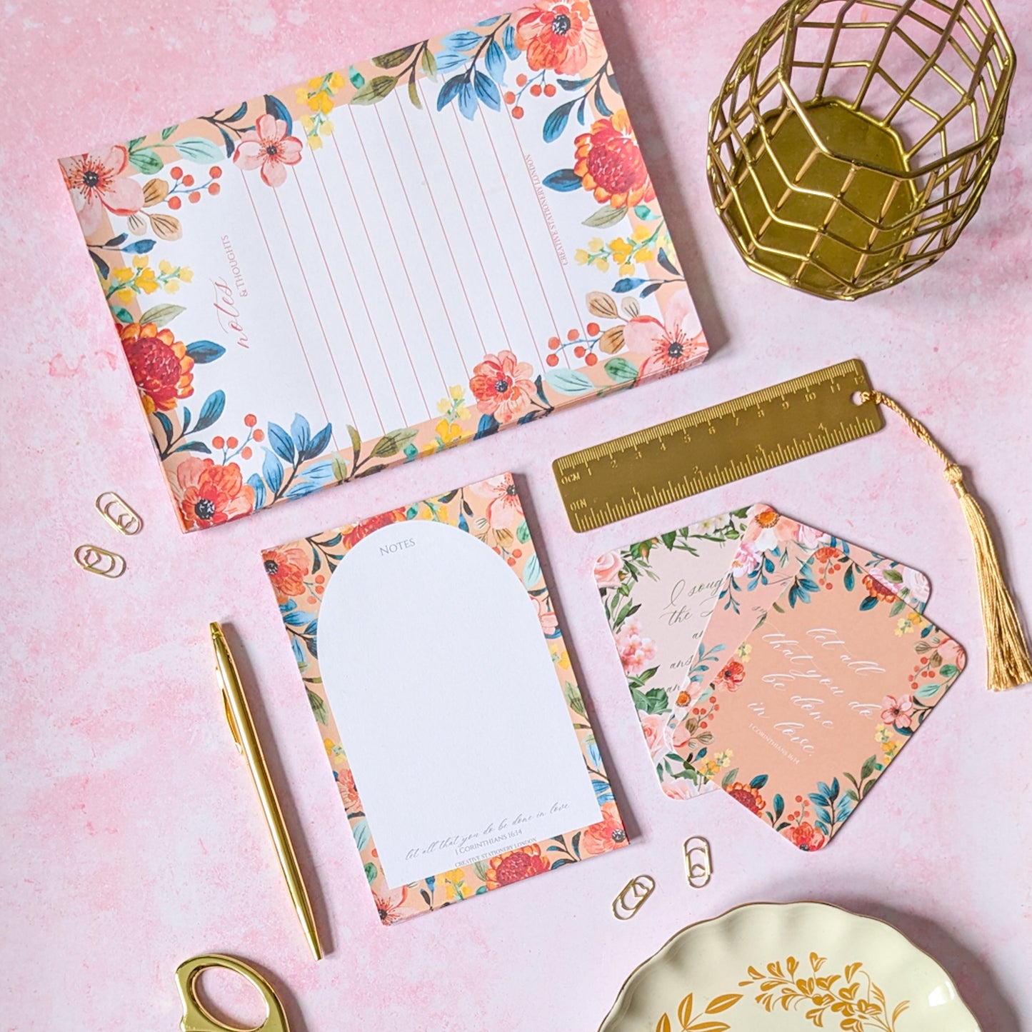 Truth in Florals Collection | A6 List Pad | Christian Faith Stationery
