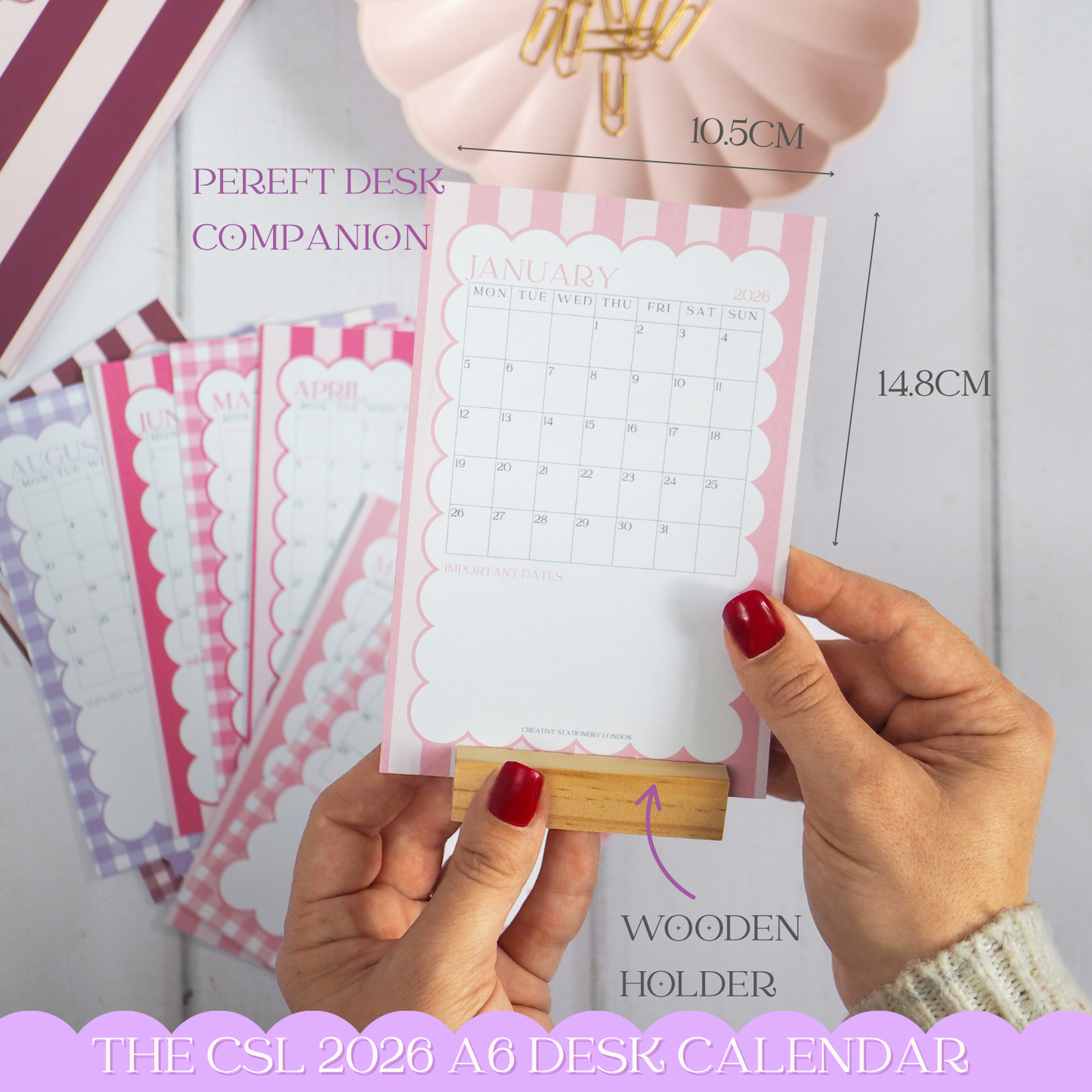 The Everyday Pair | A4 Wall Calendar & A6 Desk Calendar Bundle
