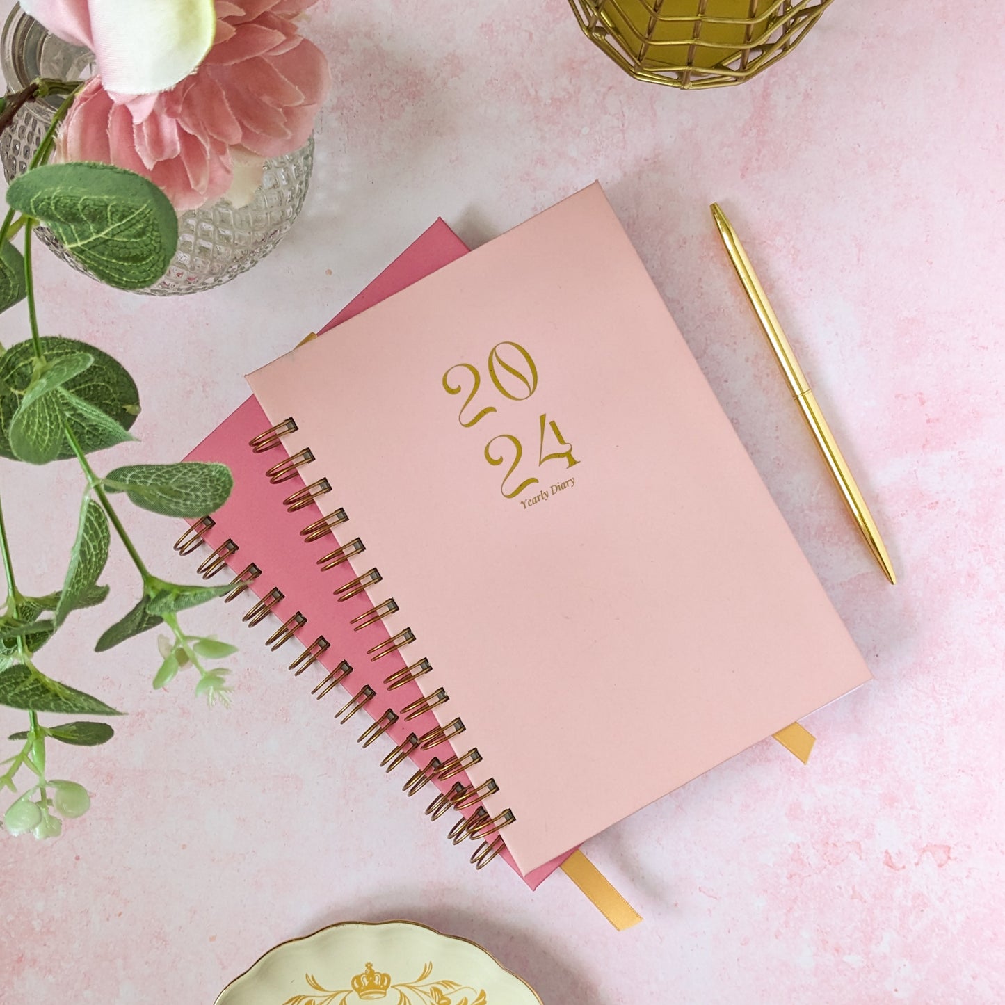 Personalised 2024 Diary | Dusky Pink