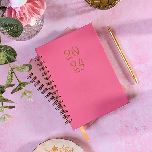 Personalised 2024 Diary | Hot Pink