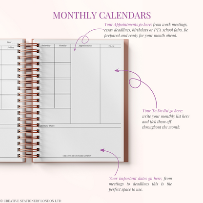 Personalised Undated Planner | Blue