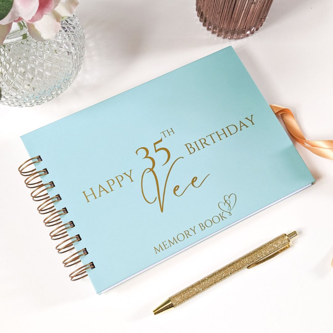 Personalised Birthday Memory Book | Message Book – Creative Stationery ...