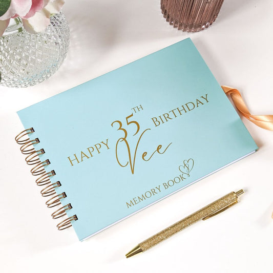 Personalised Birthday Memory Book | Message Book