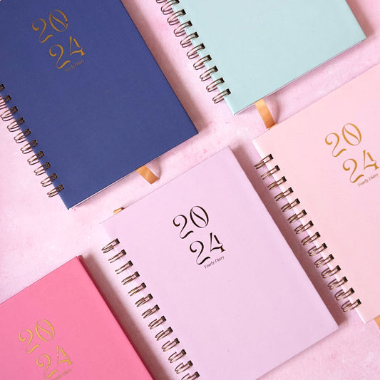 Personalised 2024 Diary | Spring Sample Sale | Multiple Colours
