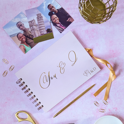 Personalised Couples Memory Book | Wedding Gift | Keepsake Photo Album | You & I
