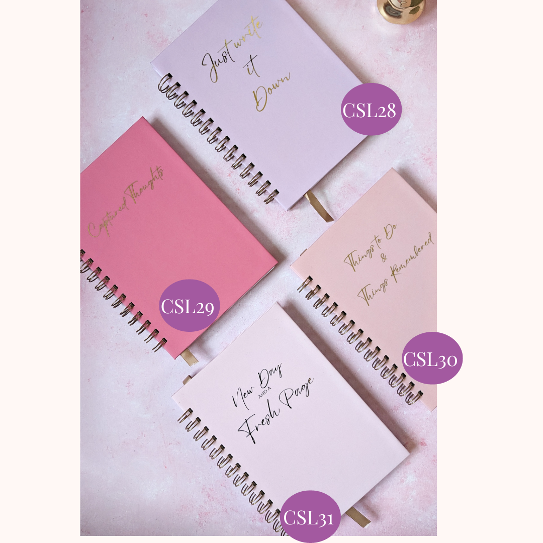 Personalised Slogan Notebook & Journal | Spring Sample Sale | Multiple Colours