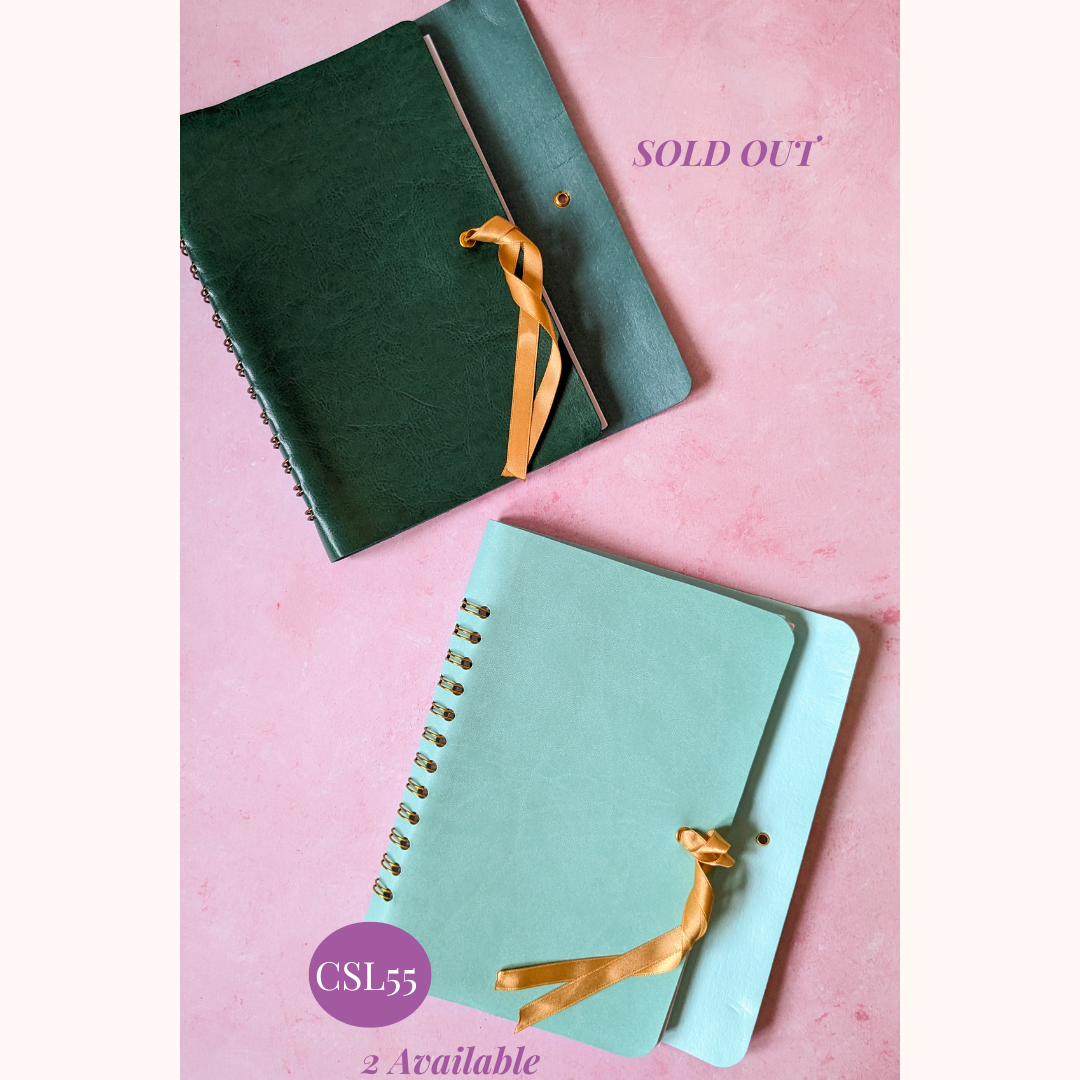 Personalised Vegan Leather Notebook & Journal | Spring Sample Sale | Multiple Colours