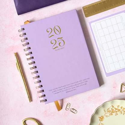 Personalised Luxury Faith 2025 Diary Collection