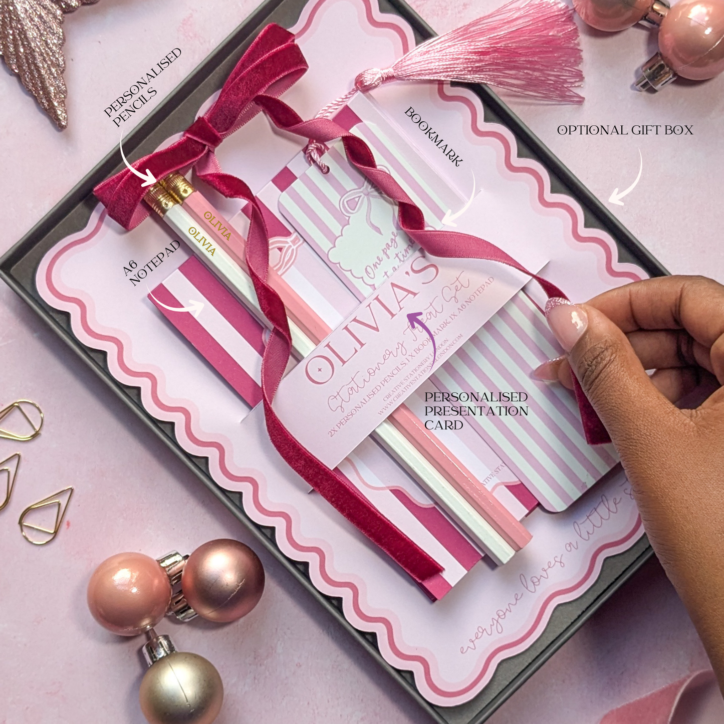 Personalised Mini Stationery Treat Set