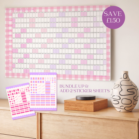 The Wall Joy Set | Wall Planner & A6 Sticker Sheets