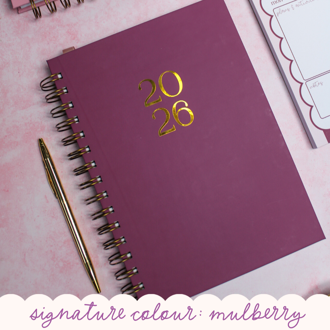 Personalised 2026 Dated Diary | Classic weekly style | Planner edit | Signature Colour