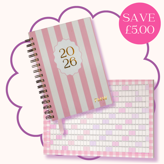 Personalised 2026 Planner & Wall Planner Bundle