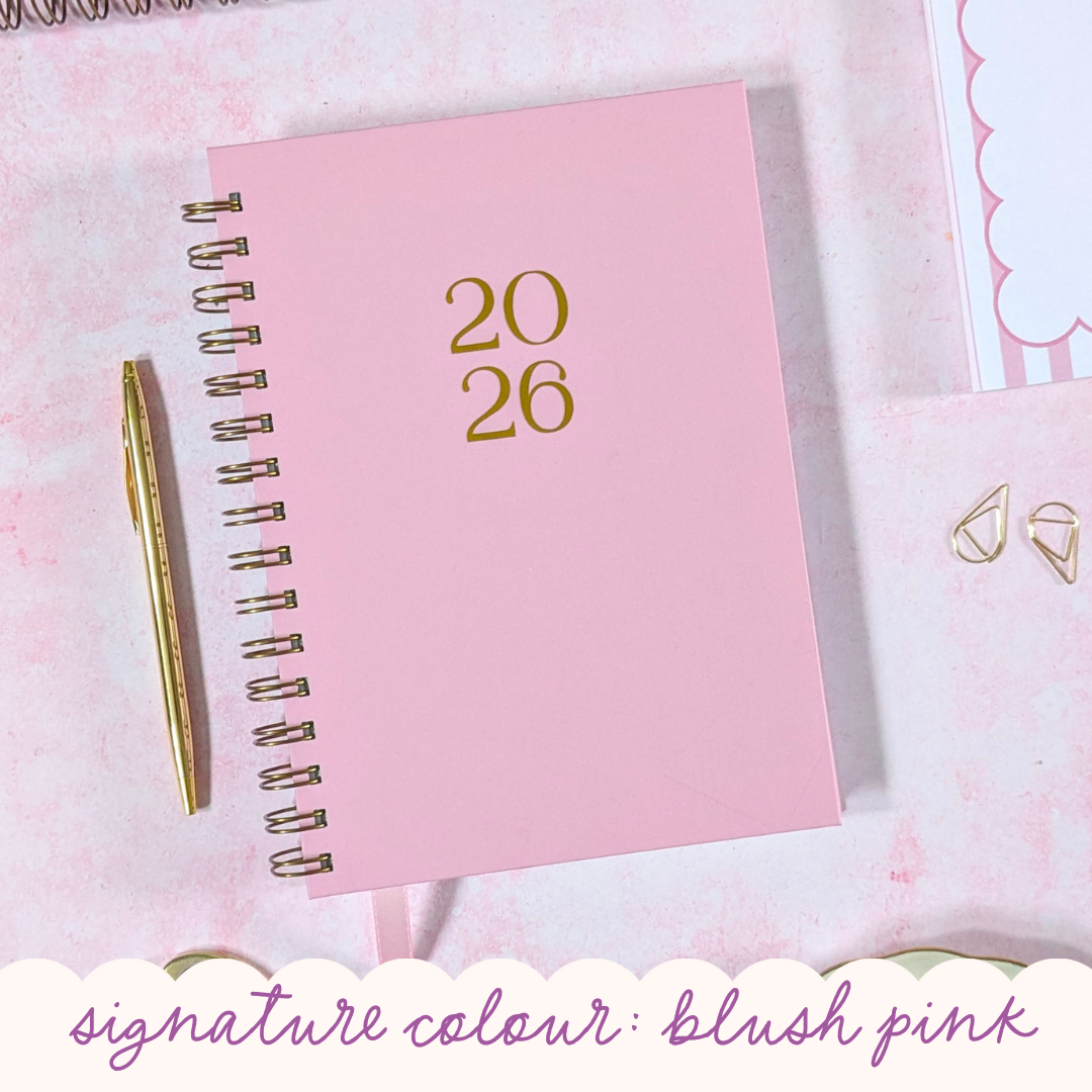 Personalised 2026 Dated Diary | Classic weekly style | Planner edit | Signature Colour