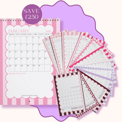 The Everyday Pair | A4 Wall Calendar & A6 Desk Calendar Bundle