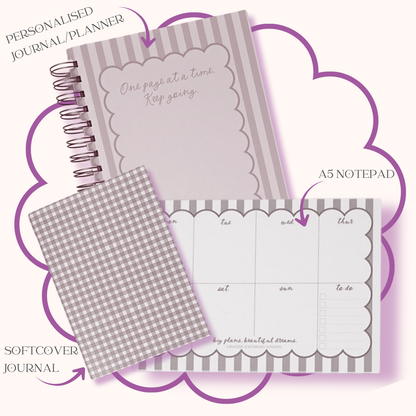 MEDIUM Mystery Bundle | Choose Journal or Undated Planner | with Personalisation