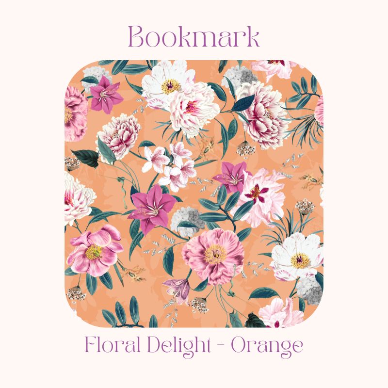 Floral Aluminium Bookmark | Floral Delight