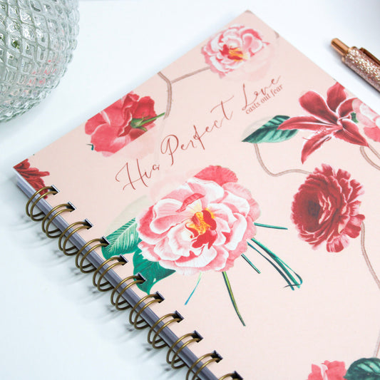 Personalised Christian Notebook | His Perfect Love | 1 John 4