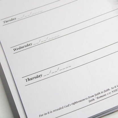 Personalised Undated Faith Planner | Proverbs 31:25