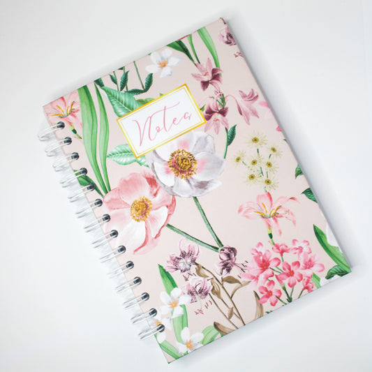 Personalised Hardcover Notebook | Floral Burst | Yellow Daisy