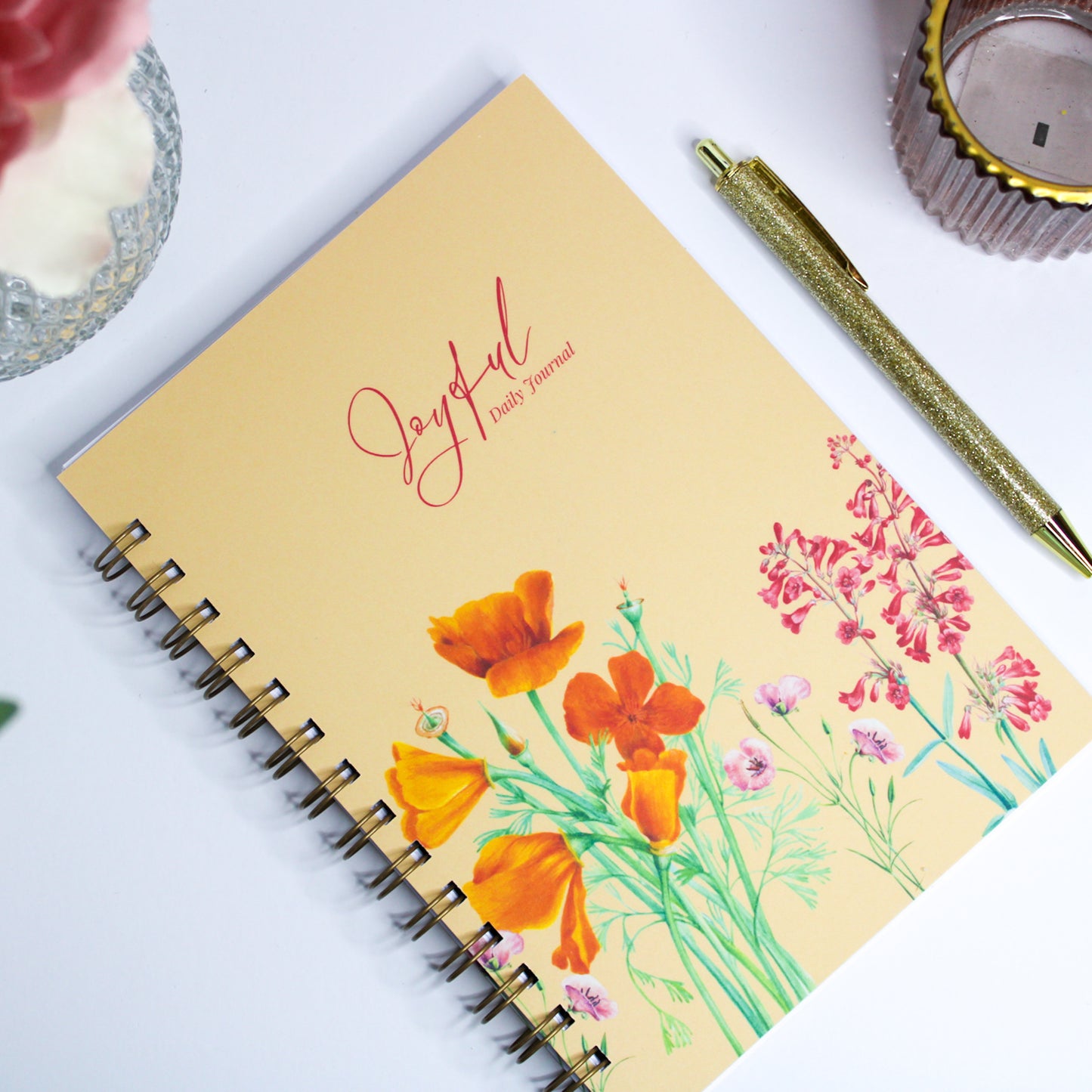 Personalised Daily Journal | Wildflower | Joyful