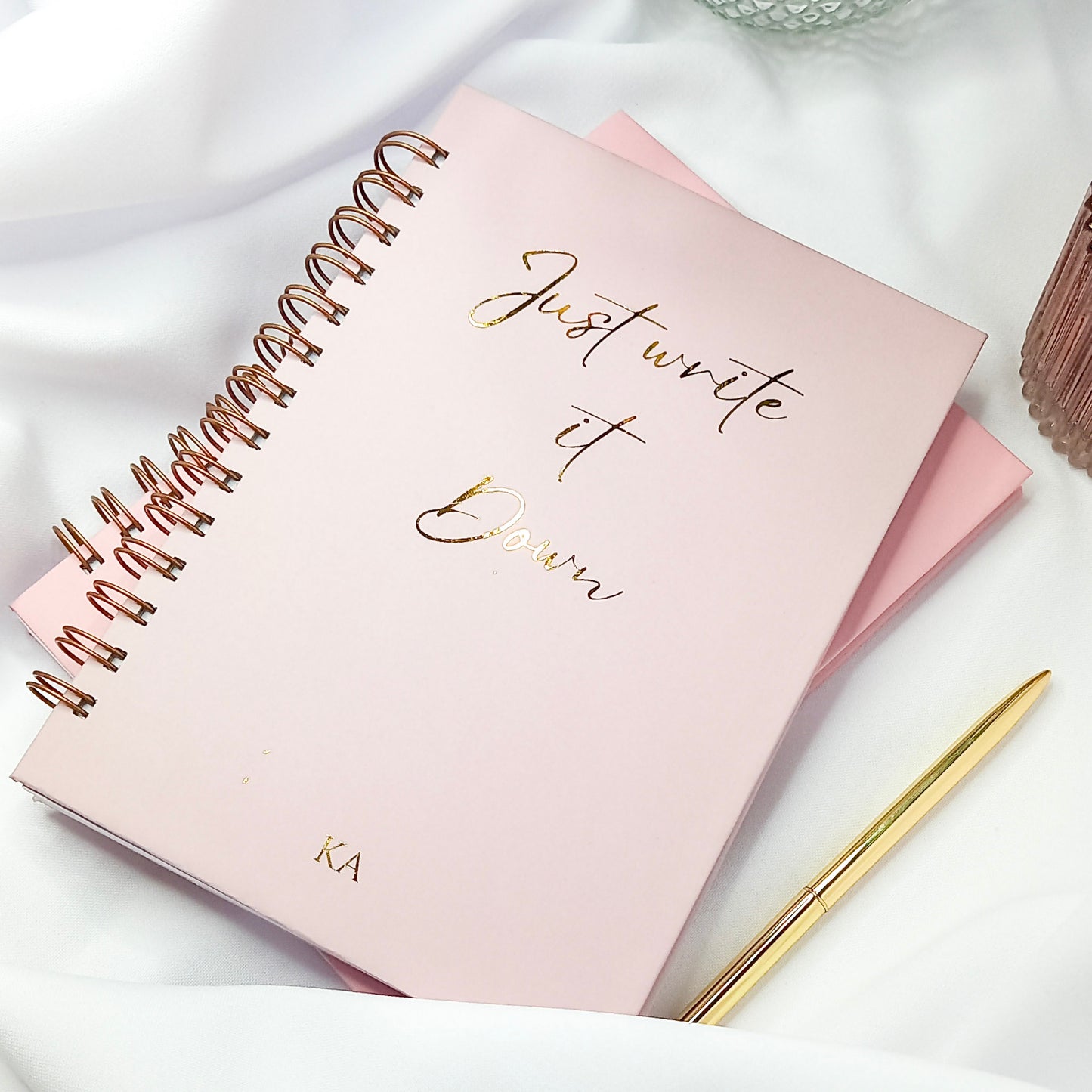 Personalised Notebook | Just write it | Valentines | Hardcover