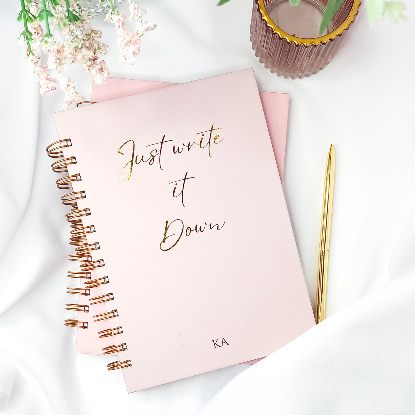 Personalised Notebook | Just write it | Valentines | Hardcover