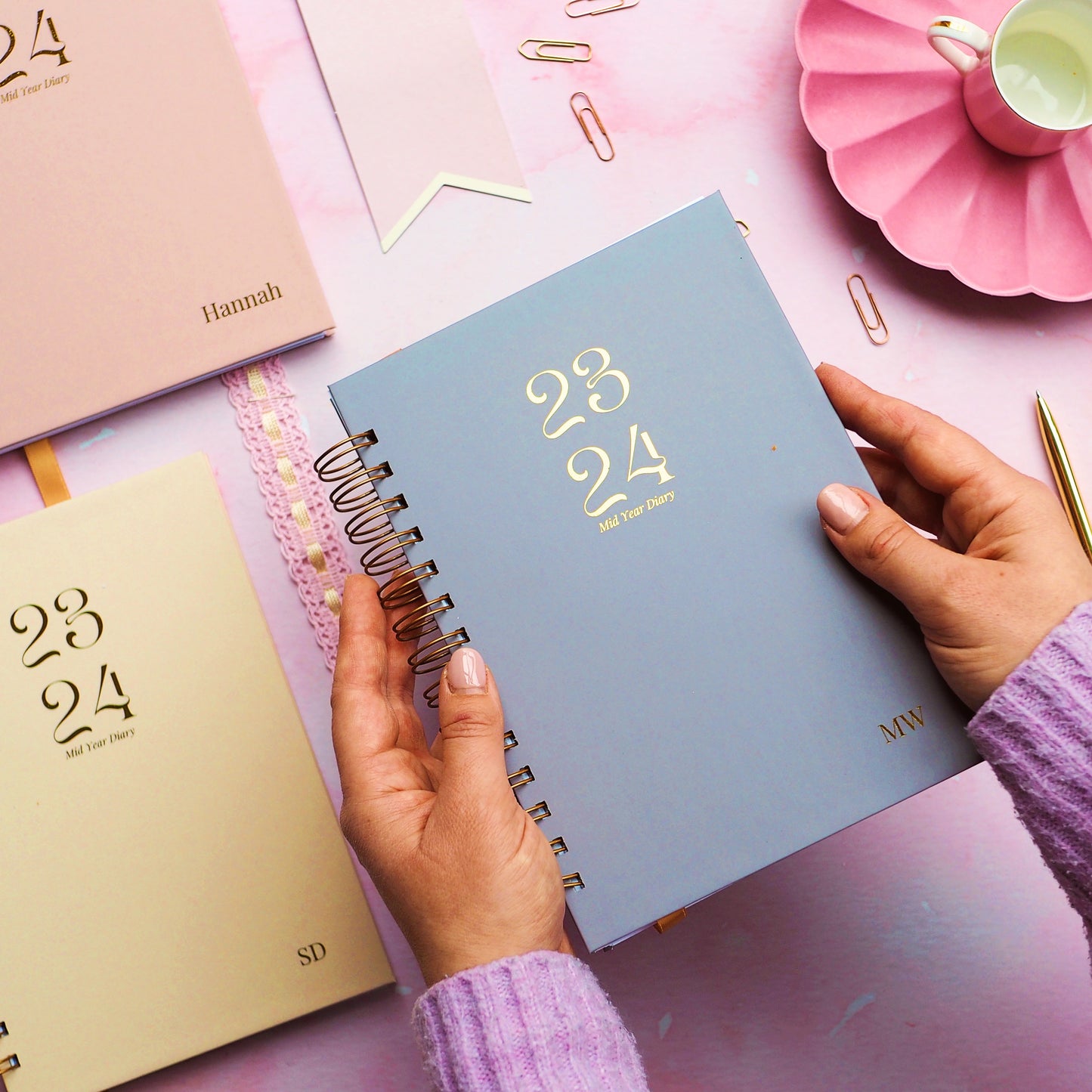 Personalised | 23/24 Mid Year Diary | Colour Me Neutrals Collections