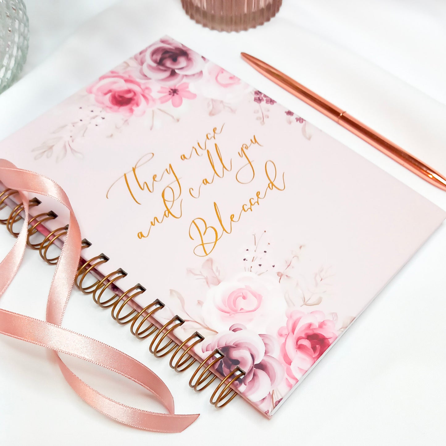 Personalised Faith Notebook | They arise and call you Blessed | Proverbs 31:28